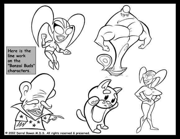 Bonzai Buds Line Work