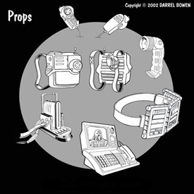 High Tech Props Composition 2